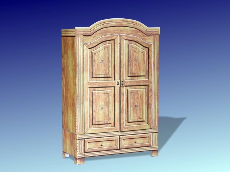 Bastelbogen Kleiderschrank